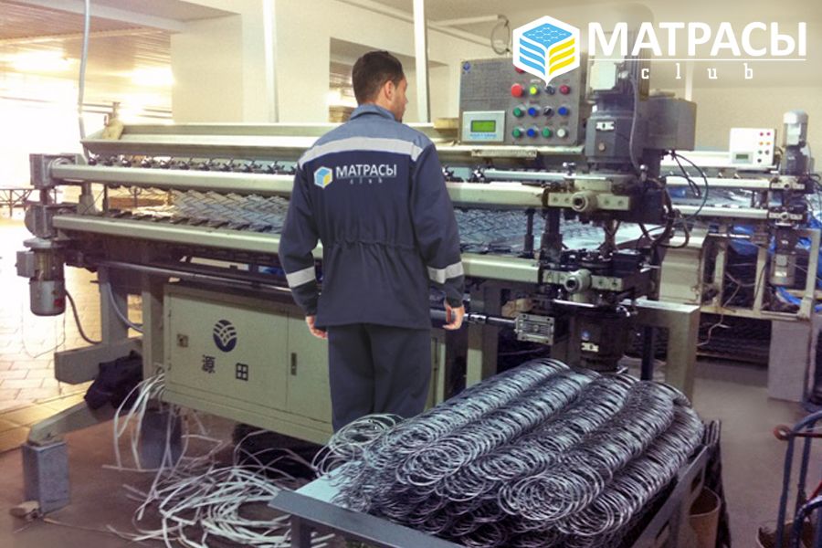 Производство матрасов на основе пружинного блока боннель  matrasy.club